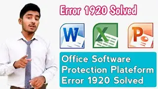 Error 1920 | Office Software Protection Plateform Failed to Start Resolved | Error 1920 Solved