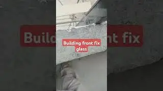Curtain wall (front glass fixibg) to building.,#civilengineering ,#building ,#curtainwalls