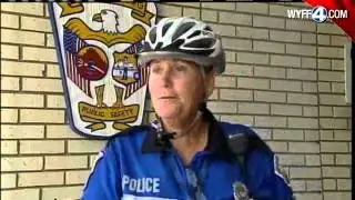 Officers Bike In The Heat