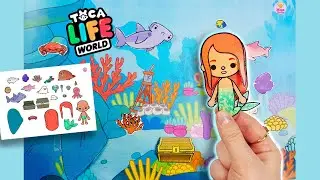 Toca Life World: How to make paper doll Toca Boca - Mermaid / Miss Paper Dolls Toca