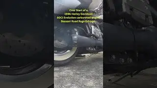 Exhaust Sound 1996 Evo Harley Davidson | Bassani Road Rage Exhaust #exhaustsound #motorcycles