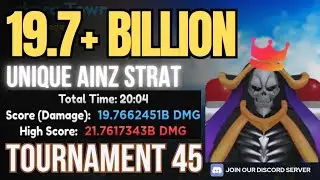 [UNIQUE AINZ] 19.76B+ DAMAGE STRAT IN TOURNAMENT 45 | Anime Adventures