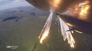 Ил-76 салют - выпуск шасси - посадка