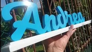 Scroll Saw Name    -- Andrea --