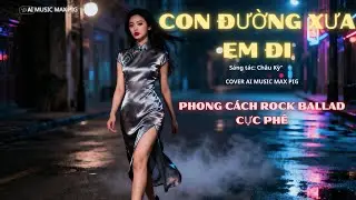 CON ĐƯỜNG XƯA EM ĐI | Rock Ballad Cover – AI MUSIC MAX PIG |Sáng tác: Châu Kỳ 