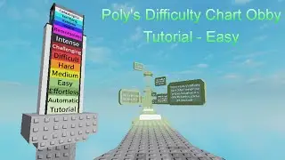 Poly's Difficulty Chart Obby - Stages 1 - 40 (Tutorial - Easy Difficulty) | Roblox