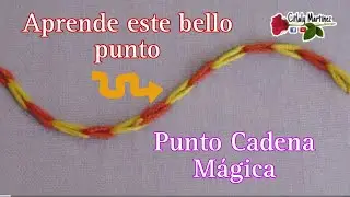 PUNTO CADENA MÁGICA, CADENA A CUADROS O CADENA BICOLOR (magic chain)- Citlaly Martinez 🌹🌹🌹