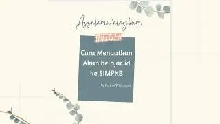 cara menautkan akun belajar.id ke SIMPKB