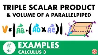 Volume of a Parallelepiped Using The Triple Scalar Product Examples | Calculus 3 - JK Math