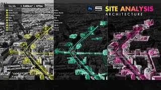 Architecture Site Analysis by A Photo + Photoshop (Phân tích khu đất Kiến Trúc)