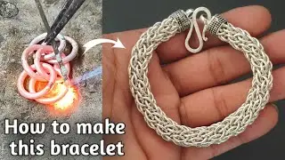 Rope Style Silver Bracelet Making/How it's made/Jewelry making