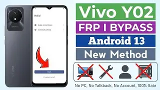 Vivo Y02 Frp Bypass/Unlock Google A/c Lock Without PC - Reset Option Not Working - New Method 2025