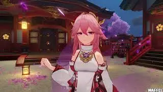 Yae Miko Demo Gameplay Leaks | YaeMiko Gameplay Showcase [ Idle , E-Skill , Q-Skill ] Genshin Impact