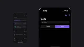 Viber Calls Top Tabs Animation ✦ React Native ✦ makeitanimated.dev