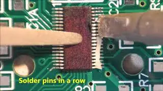 SMT Hand soldering of 38 pin TSSOP with 0.5mm pitch