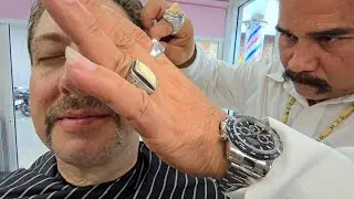 💈$2 BLING BLING BARBER (ASMR) Pattaya, Thailand 🇹🇭