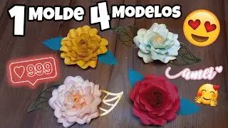 Como Fazer Rosa 3D 🌹 Arquivo Grátis!