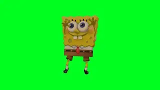 Spongebob dancing green screen