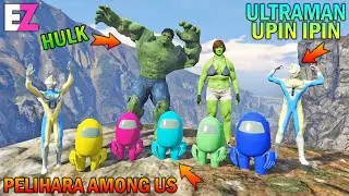 ULTRAMAN UPIN IPIN AND HULK KEEP AMONG US - GTA 5 SULTAN BOCIL
