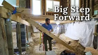 Starting on the Floor Joists  // 1930's Farmhouse Renovation (ep 58)