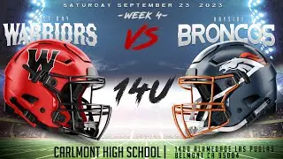 14U Eastbay Warriors at Bayside Broncos - Pop Warner Youth Football - 4K
