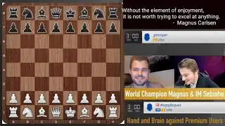 Magnus Carlsen Beats a GM With Double knight/Beautiful Checkmate With dual knight