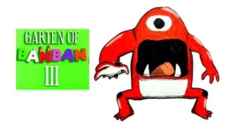 Cómo DIBUJAR a👁️CYCLOPUS de GARTEN of BANBAN 3 / How to DRAW CYCLOPUS from GARTEN of BANBAN 3