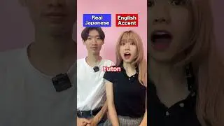English Japanese accent VS Real Japanese  #shorts