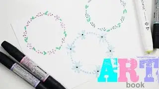 Арт бук №8 / artbook / как легко оформить текст в блокноте/ заготовки для текста