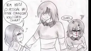 Chara e Frisk conhecem Kris - PARTE 2 (Undertale/Deltarune Comic Pt Br) Skylle Nick
