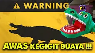 AWAS !!! KEGIGIT BUAYA GALAK - EXTREME CROCODILE DENTIST CHALLENGE - CROCODILE BITE CHALLENGE