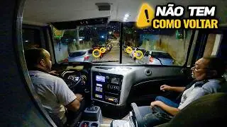 Com um Ônibus Rodoviário em ruas apertadas | Motorista Anderson