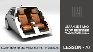 3Ds Max Tutorial Lesson 70 / Learn How To V Ray Clipper In 3Ds MAX