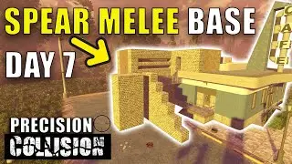 MELEE Horde Base Vs DAY 7 HORDE | Precision Collision | 7 Days To Die Version 1.1 Gameplay