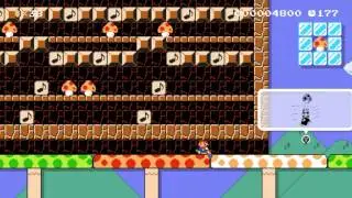Mario Kart: 8-bit Dash Edition by Bourgyman - Super Mario Maker - No Commentary 1AC