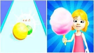 Ball Run Master 2048 (Android) Vs Cotton Candy Run (iOS)