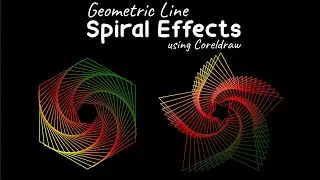 Geometric Line-Spiral Effects using Coreldraw