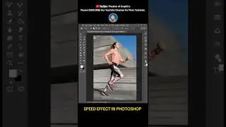 Create Speed Effect in Photoshop 🏃🌪️ #shorts #photoshop