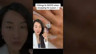3 things to AVOID when shopping for a pear engagement ring