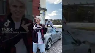Залезли на крышу новой машины Дани Милохина😱😰🤯