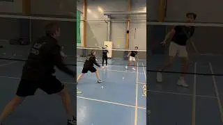 Badminton Doubles Training in Finland 