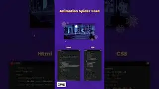 Animated spider card 