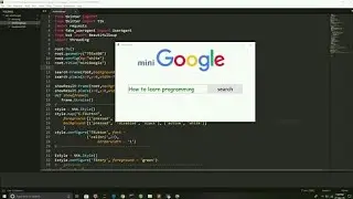 miniGoogle  python project using tkinter||Get the source code||project #08
