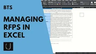 Using Excel for RFPs: RFP Response Management Template Demo