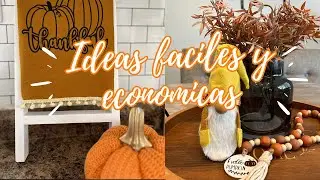 🍂 IDEAS FACILES OTOÑO 2023// Manualidades ECONOMICAS 🍂// DIY OTOÑO// IDEAS PARA DECORAR OTOÑO 2023