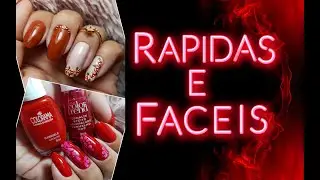 UNHAS DECORADAS ROSA FÁCIL E FLOR EFEITO VITRAL.😸💅💖
