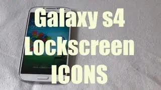 How to turn on and customize the Galaxy s4 lockscreen icons