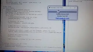 Derivative Control Demo in Control Systems Engineering Using Slider in Tkinter