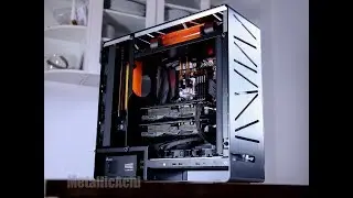 Custom watercooled PC featuring Tekken 7 theme