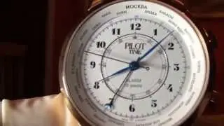 Pilot Time Alarm Watch. Made in Russia. Manual winding.